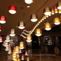 Grand lustre de fantaisie moderne de restaurant de lumière de chaîne personnalisée